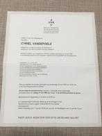 C.Vandepoele Bilzen +Roeselare 1999 lid Broederband AVV-VVK, Verzamelen, Verzenden, Rouwkaart