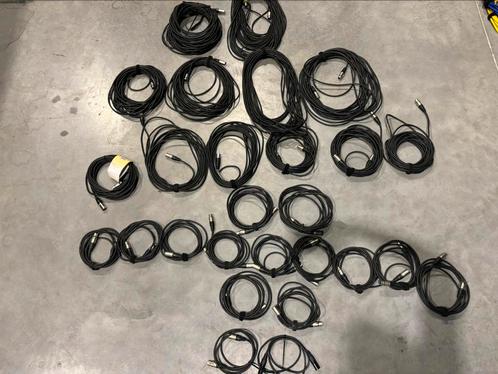 Lot van 27 XLR kabels in totaal 230 meter Procab, Audio, Tv en Foto, Audiokabels en Televisiekabels, Zo goed als nieuw, Luidsprekerkabel