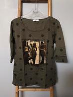 Blouse Promod kaki à poids avec imprimé. Taille M., Promod, Porté, Taille 38/40 (M), Vert