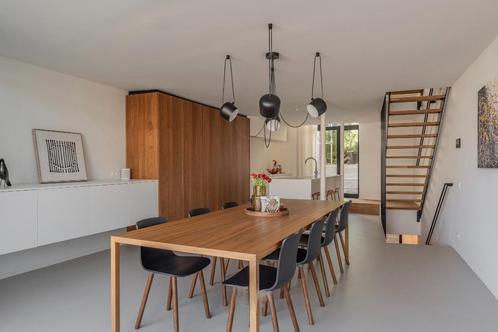 Eettafel (Arco Slim) + stoelen (Vitral Hal), Huis en Inrichting, Tafels | Eettafels, Zo goed als nieuw, 200 cm of meer, Vijf personen of meer
