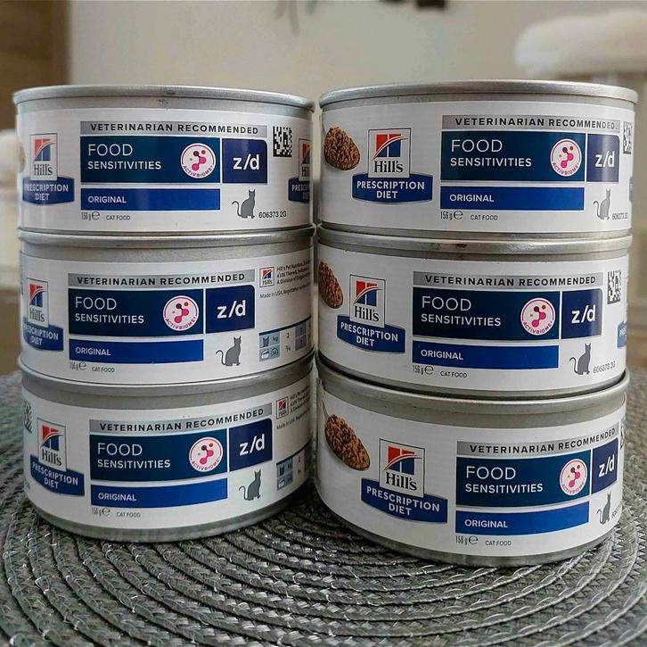 6 Blikken Hill's Z/D Kattenvoer (THT: Juli 2025) - Dieetvoer, Dieren en Toebehoren, Dierenvoeding, Kat, Ophalen of Verzenden
