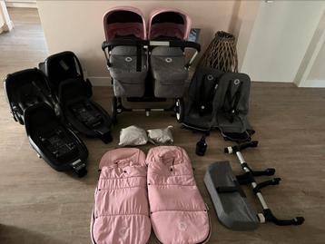 Bugaboo donkey duo 3 twin kinderwagen incl maxi cosi set beschikbaar voor biedingen