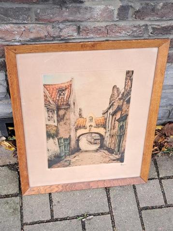 Gravure signe jef codron beschikbaar voor biedingen