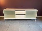 Meuble tv  IKEA blanc, Ophalen, Gebruikt, Glas, 150 tot 200 cm