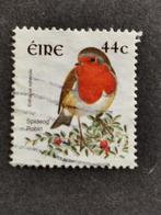Ierland 2002 - vogels - roodborstje - getand, Ierland, Ophalen of Verzenden, Gestempeld