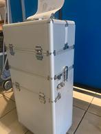 SIBEL aluminium koffer met 3 opbergniveaus, Handtassen en Accessoires, Beautycases, Ophalen, Zo goed als nieuw