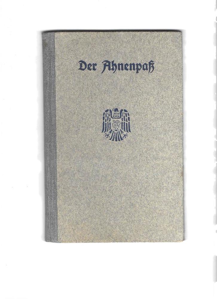 Ahnenpass, Livres, Guerre & Militaire, Enlèvement ou Envoi