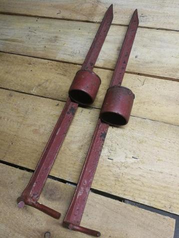 Strandijzers 2stuks, gebruikt. Zie foto's. Zie beschrijving  beschikbaar voor biedingen