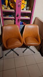 2 Vintage Leren zetels 1970 topstaat !, Ophalen of Verzenden, Zo goed als nieuw, Tweepersoons, Leer