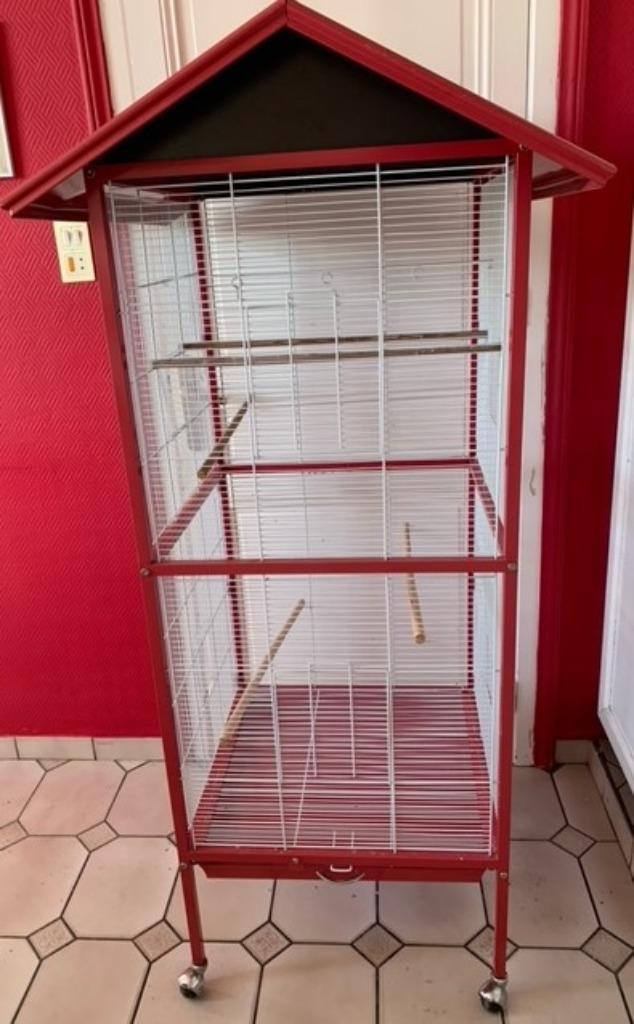 VOLIÈRE, Dieren en Toebehoren, Vogels | Hokken en Kooien, Zo goed als nieuw, Volière, Metaal, Ophalen