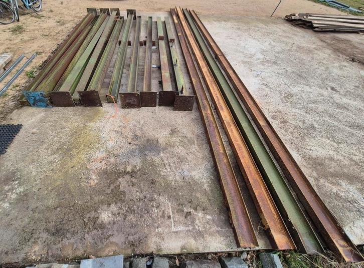 H-profielen., Tuin en Terras, Palen, Balken en Planken, Gebruikt, Ophalen