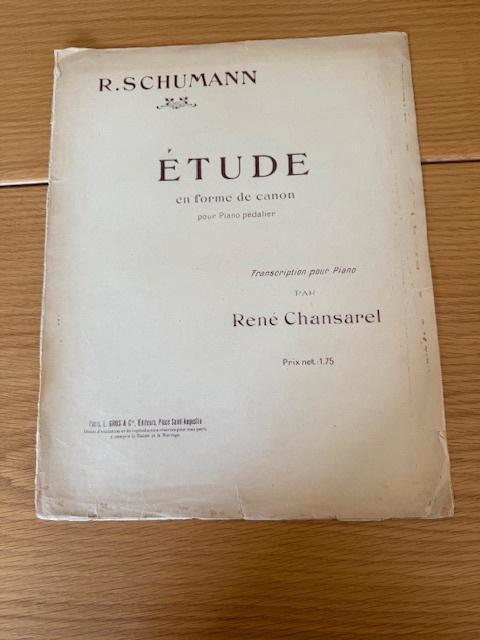 Robert Schumann – Étude en forme de canon, Muziek en Instrumenten, Bladmuziek, Gebruikt, Artiest of Componist, Klassiek, Piano