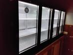 Glazen koelkast met 2 deuren, Zakelijke goederen, Meubilair, Gebruikt, Ophalen