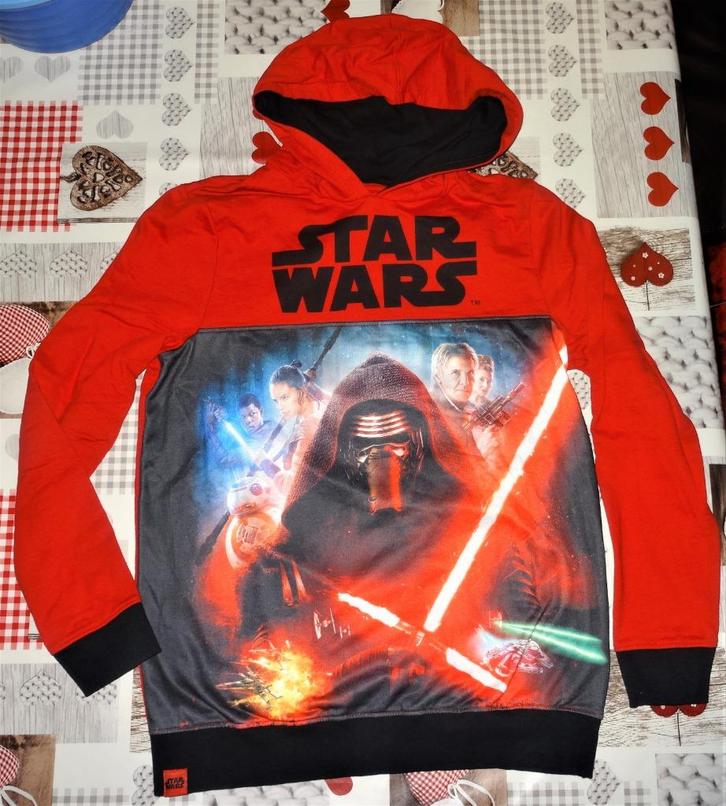 170/176 trui hoodie Star Wars rood als nieuw rood, Kinderen en Baby's, Kinderkleding | Maat 170, Zo goed als nieuw, Jongen, Trui of Vest
