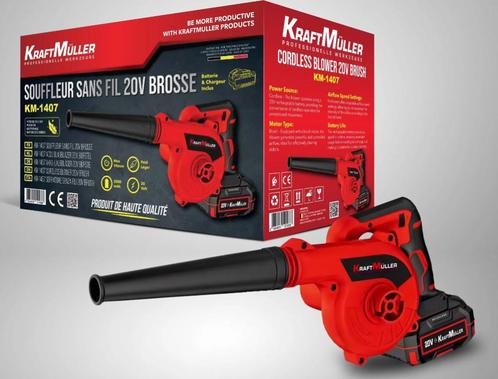 Souffleur portable KraftMüller, Tuin en Terras, Bladblazers, Nieuw, Handgedragen, Accu, Ophalen