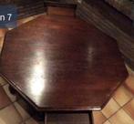 Grande table basse octogonale en chêne, Maison & Meubles, Moins de 50 cm, 100 à 150 cm, Enlèvement, Utilisé