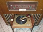 Phlips 1956 ampli radio-pick-up meubel, Minder dan 60 watt, Ophalen, Overige merken, Gebruikt