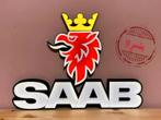 Prachtige en grote Saab reclamebak met heldere LED., Verzamelen, Ophalen of Verzenden, Nieuw, Lichtbak of (neon) lamp