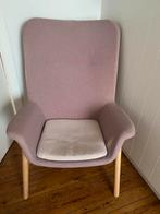 Fauteuil met hoge rugleuning Oud roze, Huis en Inrichting, Ophalen, Zo goed als nieuw, Stof