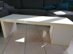 Wit gelakte salontafel, Huis en Inrichting, Minder dan 50 cm, Overige materialen, 100 tot 150 cm, Minder dan 50 cm