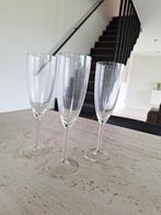 Champagneglazen set van 3, Ophalen, Zo goed als nieuw