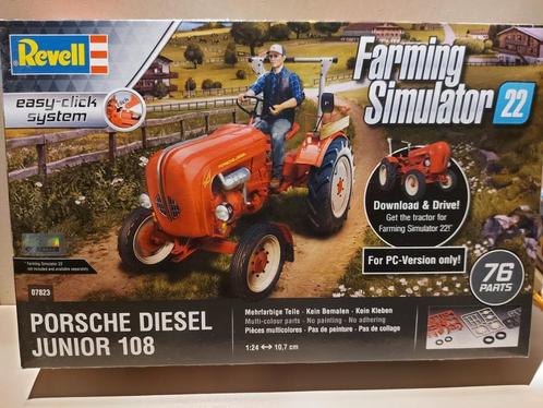 Revell (07823): Porsche Diesel Junior 108-tractor om 1:24, Hobby en Vrije tijd, Modelbouw | Auto's en Voertuigen, Nieuw, Overige typen