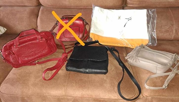 Handtas, schoudertas, ... Xandres, Crinkles, Kate Lee,..., Handtassen en Accessoires, Tassen | Damestassen, Nieuw, Handtas, Overige kleuren