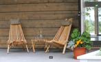 Nieuwe ligstoel ECOCHAIR / Geoliede eik / Fins design, Tuin en Terras, Ligbedden, Ophalen, Nieuw, Hout, Verstelbaar