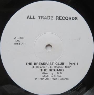The Hitgang - The breakfast club part 1 et 2. Bootleg, Enlèvement ou Envoi, 1980 à 2000, Utilisé, 12 pouces