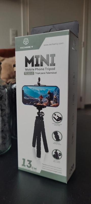 Mini statief voor smartphone - zwart beschikbaar voor biedingen