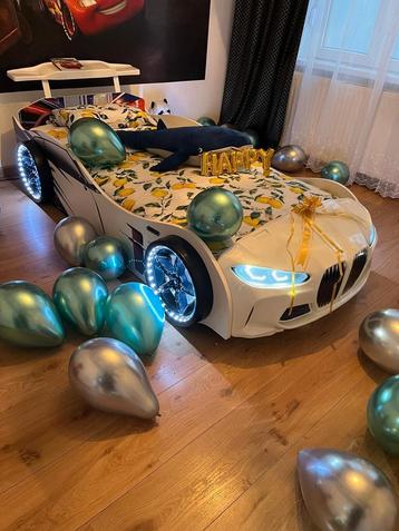 💥Lit voiture enfant Led,télécommande,livraison express💥, Enlèvement ou Envoi, Neuf, Matelas
