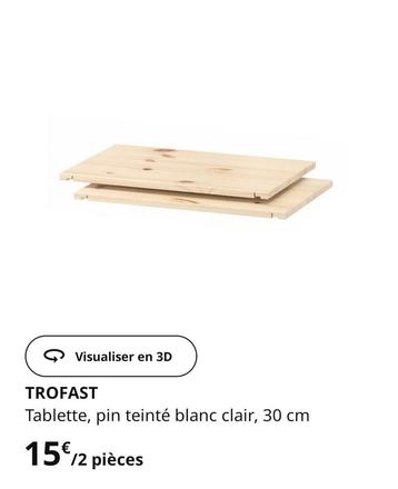 4 Trofast Ikea-meubelplanken beschikbaar voor biedingen