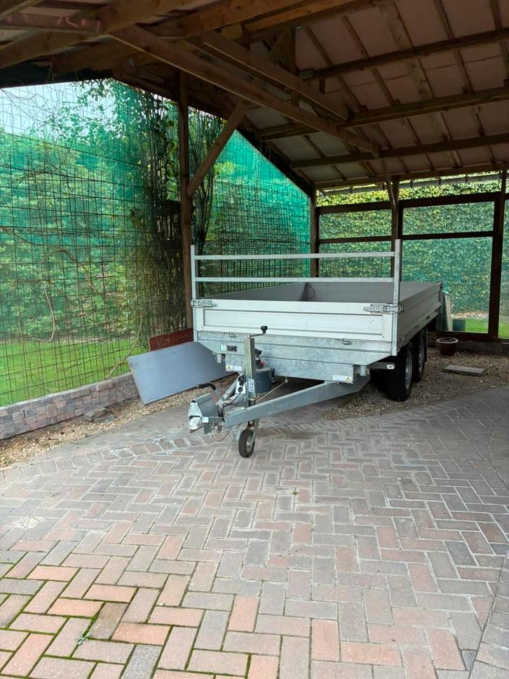 Aanhanger geremd kipper 3weg - Saris PK Royal Giant 30, Auto diversen, Aanhangers en Bagagewagens, Zo goed als nieuw, Ophalen