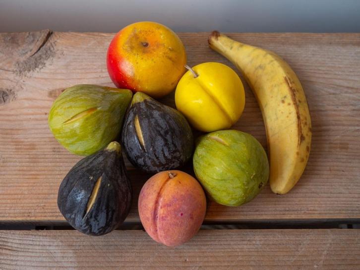 Oud Italiaans marmeren fruit | sierfruit, Antiek en Kunst, Curiosa en Brocante, Ophalen of Verzenden