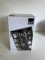 Salt en pepper Soho kruidenrek 17 delig zwart, Ophalen, Nieuw, Glas, Overige typen