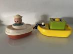 Vintage Fisher-price tug boat, Ophalen of Verzenden, Gebruikt, Speelset