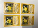 4 rare pikachu 1995 - jungle set, Hobby en Vrije tijd, Verzamelkaartspellen | Pokémon, Ophalen of Verzenden, Zo goed als nieuw