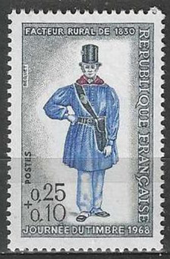 Frankrijk 1968 - Yvert 1549 - Landelijke Postbode (PF), Postzegels en Munten, Postzegels | Europa | Frankrijk, Postfris, Verzenden