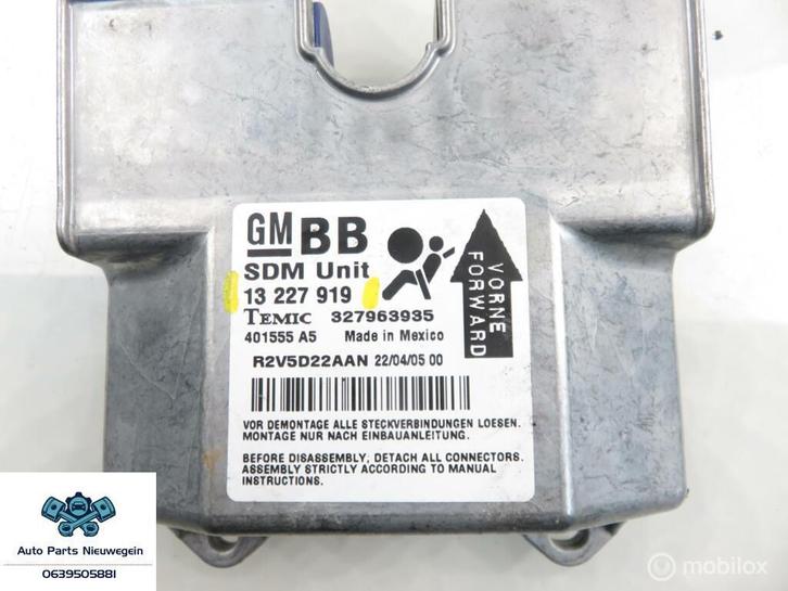 Module airbag Opel Astra H ('04-'09) 13227919, Auto-onderdelen, Elektronica en Kabels, Opel, Nieuw, Ophalen of Verzenden