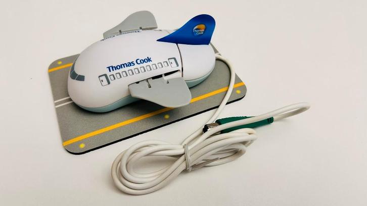 Thomas Cook Computer vliegtuig muis landings mat Sabena, Computers en Software, Muizen, Nieuw, Muis, Bedraad, Ophalen of Verzenden