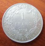 Pièce de monnaie BELGE 1 franc - ALBERT - 1912 (en argent), Argent, Envoi, Argent