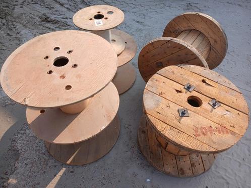 Houten bobijnen/gaspels, Doe-het-zelf en Bouw, Elektriciteit en Kabels, Gebruikt, Ophalen