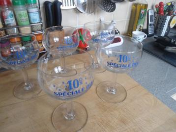 Lot de 5 Anciens Verres à Bière Excellent état., Enlèvement ou Envoi, Comme neuf, Verre ou Verres, Autres marques