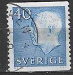 Suède 1961/1968 - Yvert 470 - Roi Gustave VI (ST), Timbres & Monnaies, Timbres | Europe | Scandinavie, Envoi, Suède, Affranchi