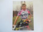 wielerkaart 1991 team lotto  johan bruyneel signe, Gebruikt, Verzenden