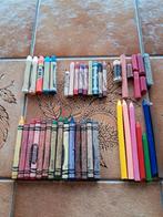 Set van 41 vettige kleurpotloden met pastelwas, Ophalen of Verzenden, Gebruikt, Potlood of Stift