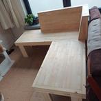 Houten hoek zitbank, Huis en Inrichting, Zetels | Zetels, Ophalen, Zo goed als nieuw