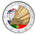 2 euros Portugal 2021 Président de l'UE colorée, Timbres & Monnaies, Monnaies | Europe | Monnaies euro, 2 euros, Enlèvement ou Envoi