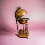 Vintage globe bar / roltafeltje met bargedeelte, Huis en Inrichting, Woonaccessoires | Wereldbollen, Ophalen of Verzenden, Zo goed als nieuw