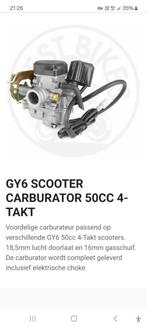 gy6 scooter carburator 50cc 4-takt(50euro), Fietsen en Brommers, Fietsonderdelen, Nieuw, Ophalen of Verzenden
